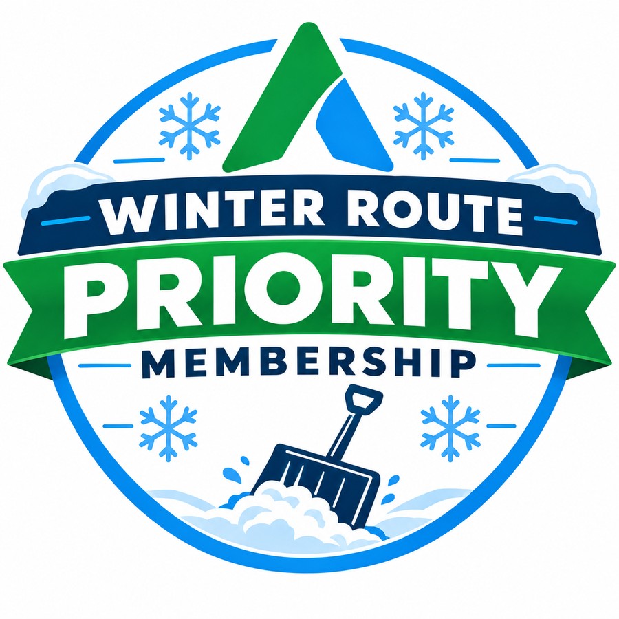 A.T. Property Services Winter Route Priority Membership badge